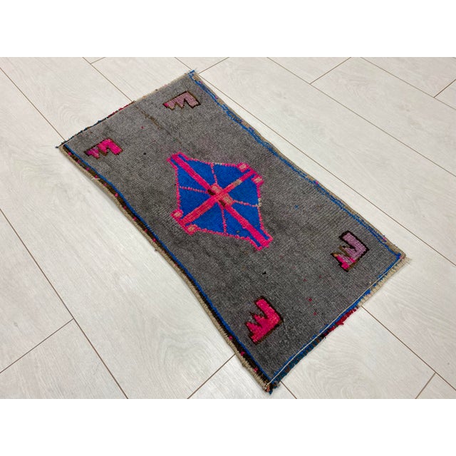 Handmade wool carpet in Turkish Anatolia , Vintage Oushak Rug,Turkish Vintage Anatolian Rug, Handmade wool Rug . One Of...