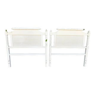 Chinoiserie Twin, Faux Bamboo Headboards - a Pair For Sale