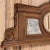French Antique French Louis XVI Walnut Mantel Mirror With Marble Insets For Sale - Image 3 of 9