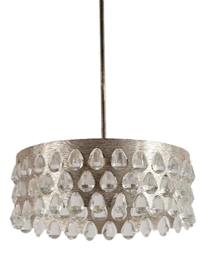 Silver-Plated Chandelier by Palwa, 1970s