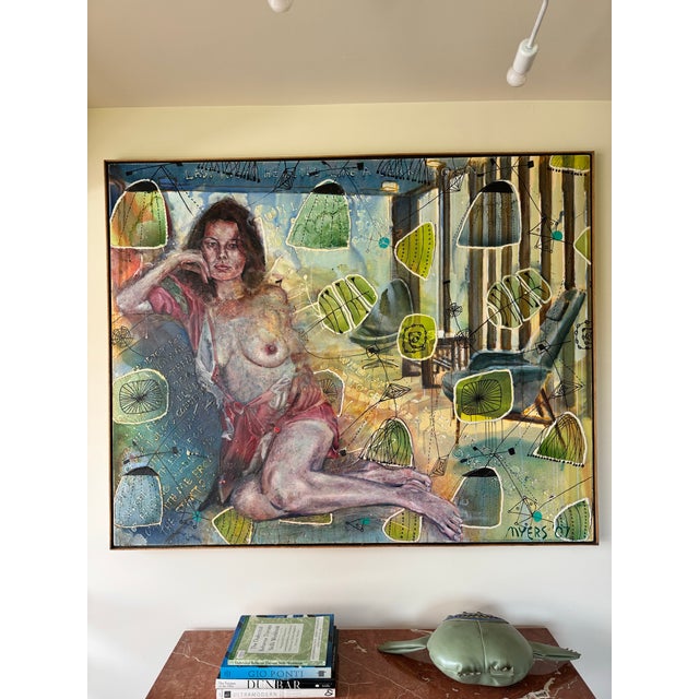 Celadon Walter Myers Large-Scale Figurative Oil on Canvas, Signed and Dated 2007 For Sale - Image 8 of 11