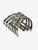 A striking Modernist bracelet with an angular woven, openwork design in sterling silver. Signed TH-55, 925 RHT Mexico....