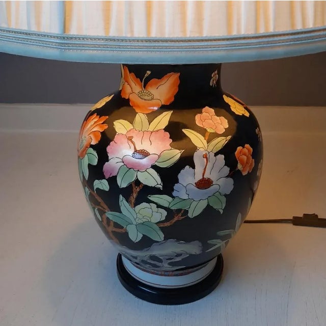 1980s Asian Style Vase Lamp from Kullmann, 1980s For Sale - Image 5 of 12