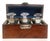 Antique English Mahogany 3 Bottle Box Gentleman's Spirit Decanter Caddy For Sale - Image 10 of 15
