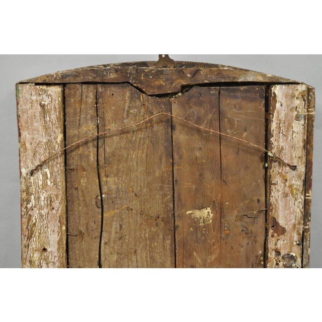 18th C French Louis XV Baroque Style Green Distress Painted Trumeau Wall Mirror For Sale - Image 17 of 18