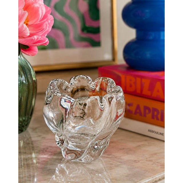 1940s Crystal Glass Vase by Edvin Öhrström for Orrefors, 1940s For Sale - Image 5 of 7