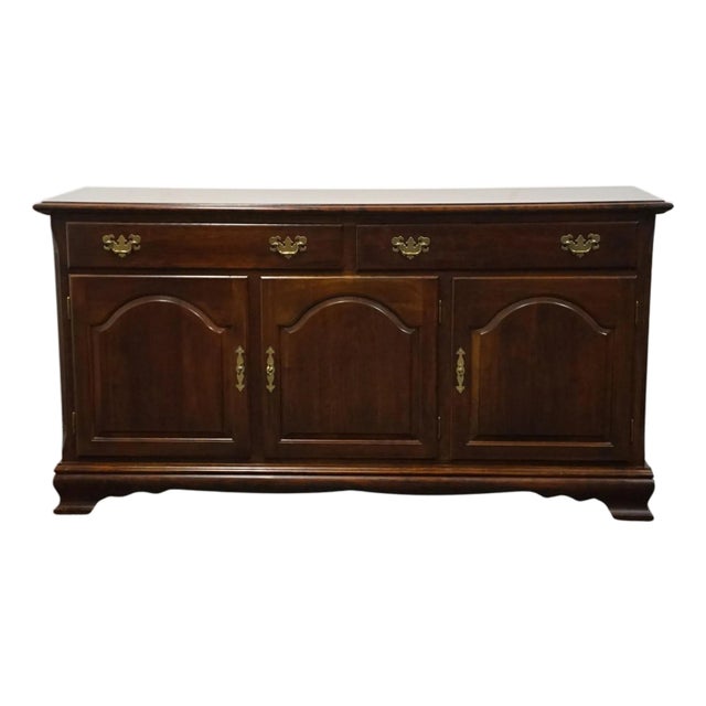 Cresent Furniture Solid Cherry Traditional Style 61" Buffet For Sale