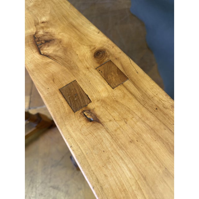 Louis Philippe Cherrywood Benches, 1850, Set of 2 For Sale - Image 4 of 5