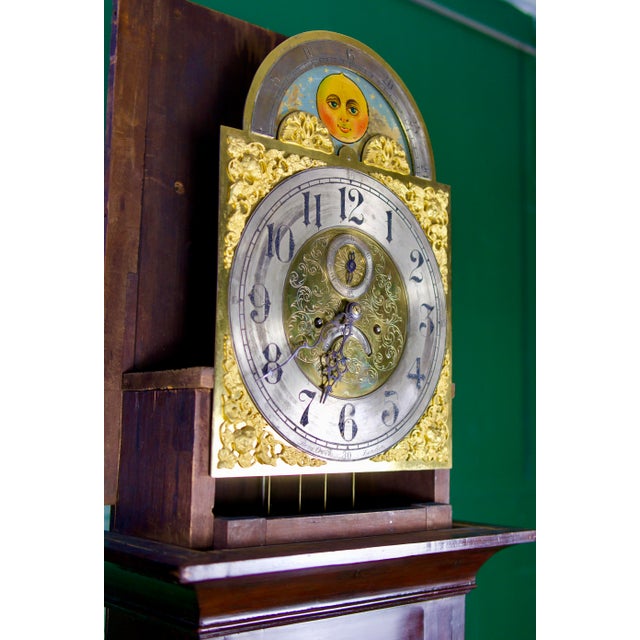 Early 18th Century Georgian English Tall Case Granfather Clock For Sale In Tampa - Image 6 of 14