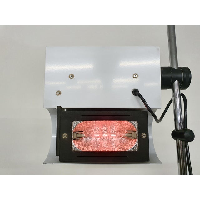 White Metal Floor Lamp, Italy, 1980s For Sale - Image 10 of 14