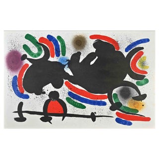 Joan Miró, Abstract Composition, Lithograph, Mid-20th Century For Sale
