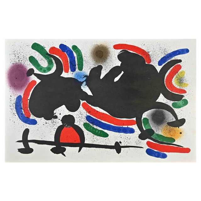 Joan Miró, Abstract Composition, Lithograph, Mid-20th Century For Sale
