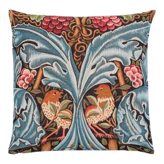 Birds & Acanthus Scrolls Tapestry Cushion With Feather Filler - 46x46cm (18"x18") For Sale