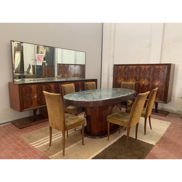Vintage Dining Set, 1940, Set of 9 For Sale - Image 17 of 17