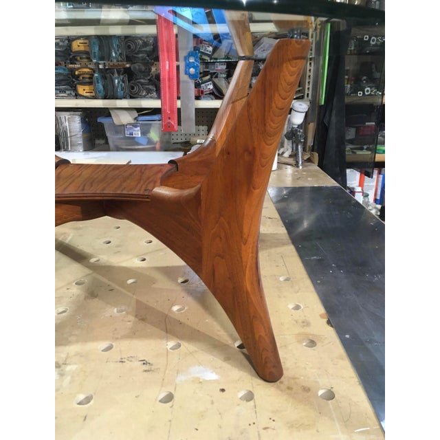 Mid-Century Modern Walnut Coffee Table Model “1649-Pt” Adrian Pearsall For Sale In Denver - Image 6 of 13