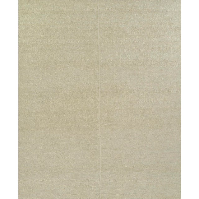 Pure Salt Koukila Ivory Hand Woven Linen Area Rug, 10' X 14' For Sale - Image 9 of 9