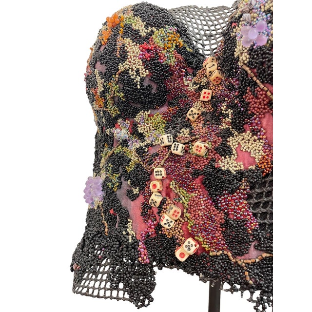 Beaded Breast Cancer Bust Sculpture by Susan Etcoff Fraerman, 2003 For Sale - Image 4 of 6