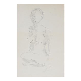 Mid Century Nude Drawing Study For Sale