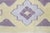 This charming vintage Indian Dhurrie rug, woven circa 1945, reflects the timeless appeal of India's traditional flat-weave...