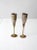 Mid 20th Century Vintage Brass & Silver Plated Champagne Flutes Pair For Sale - Image 5 of 11