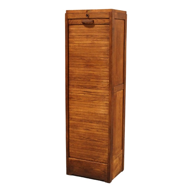 Vintage Filing Cabinet in Oak, 1930s For Sale