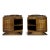 French Oak Bedside Tables with Portoro Marble Tops, 1930s, Set of 2 For Sale - Image 12 of 13