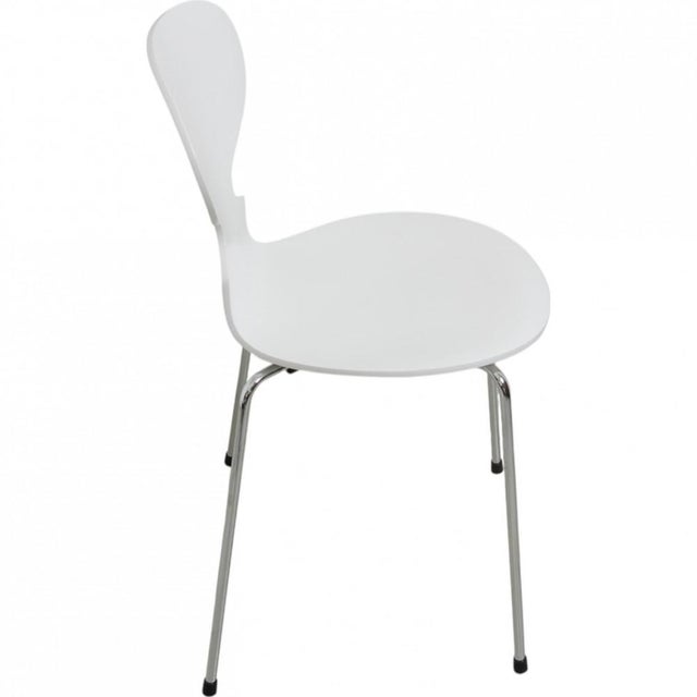 White Ant Chairs by Arne Jacobsen, Set of 6 For Sale - Image 7 of 18