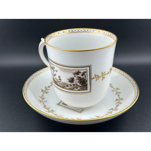 Richard Ginori Fiesole Mug – 8 Oz Italian Porcelain, Landscape Scene - 2pc For Sale In Boston - Image 6 of 9