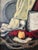 Vintage Still Life Oil on Board Painting Fauvist Style For Sale In New York - Image 6 of 8