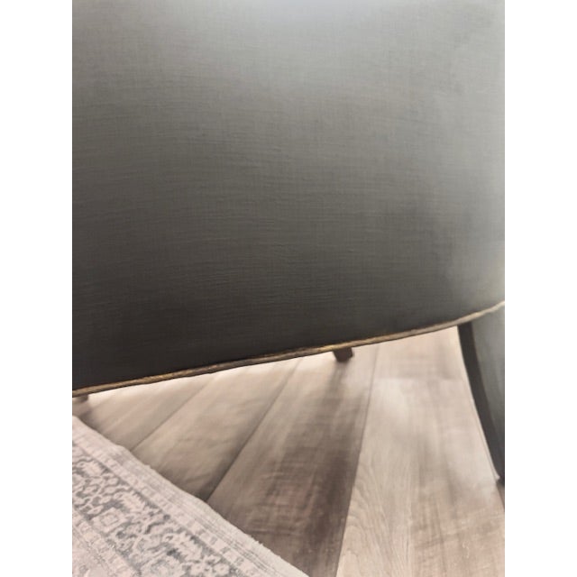 2010s Vintage-Inspired Accent Chair - Black With Gold Detailing - Revived by Rodarte For Sale - Image 5 of 6