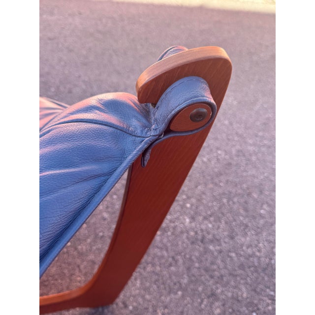 Wood 1970s Luna Sling Chair Designed by Norwegian Designer Odd Knutsen For Sale - Image 7 of 14