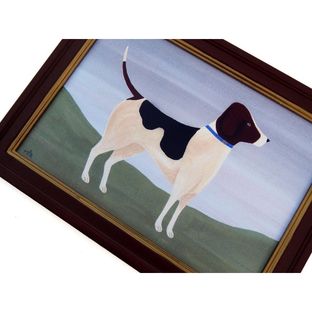 Matt Rix, Naive Style Foxhounds, Prints, 21st Century, Set of 2 For Sale - Image 10 of 14