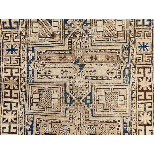 Antique Caucasian Kazak Rug. 3'3"x 4'8" For Sale - Image 4 of 18