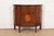 Imperial Furniture French Regency Louis XVI Mahogany and Inlaid Marquetry Demilune Cabinet, Newly Refinished For Sale - Image 14 of 14