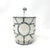 Ceramic Chinoiserie Bamboo Fret Ceramic Bath Set, Graphite, 5 Pieces For Sale - Image 7 of 9