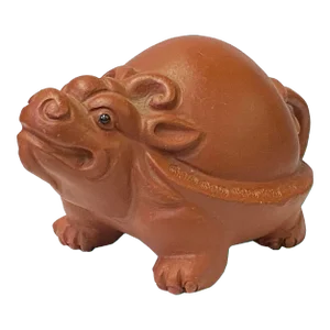 Oriental Dragon Turtle Small Ceramic Animal Figure Display Art