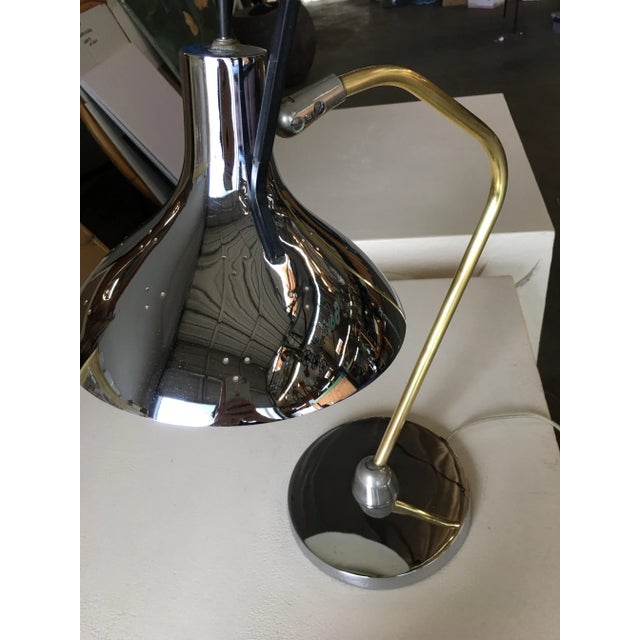 1950s Mid Century Anglepoise Chrome Desk Lamp by Prescolite For Sale In Los Angeles - Image 6 of 11