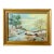 Mid 20th Century Vintage Small Landscape Oil Painting on Board, Signed Seidel, Framed For Sale