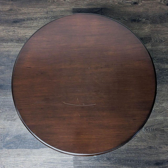 One Drawer Drum Table With Shelf For Sale In San Francisco - Image 6 of 10