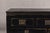 Wood Black Lacquer Sideboard with Rubbed Edges, Brass Hardware, Doors and Drawers For Sale - Image 7 of 12