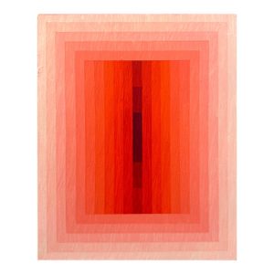 Contemporary Abstract Acrylic on Board "Light Consideration (Orange Dpp) 2" by Andy Harwood