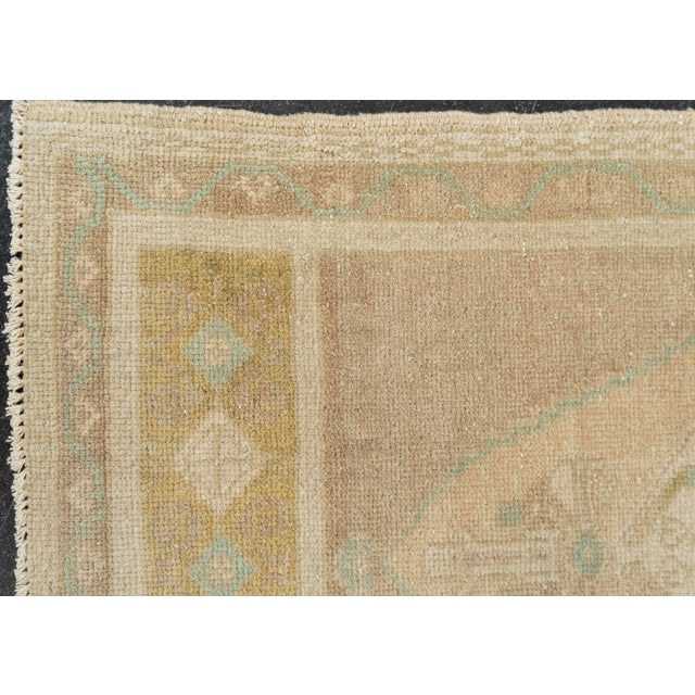 Early 21st Century Turkish Mini Rug Oriental Hand Knotted Vintage Rug 1'8" x 3'7" #21036 For Sale - Image 5 of 8