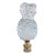 Crystal Pineapple Lamp Finial on Brass Hardware For Sale