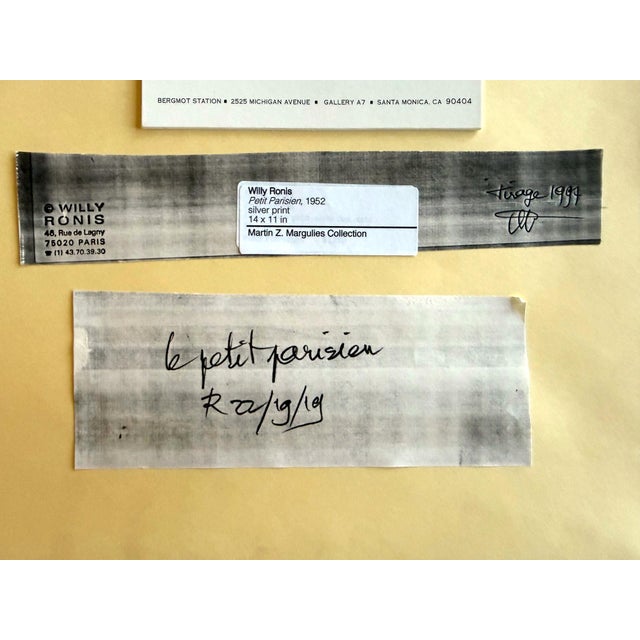 Framed Photograph Petite Parisien by Willy Ronis For Sale - Image 9 of 9