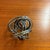 Vintage Ribbed Hand Blown Smoky Art Glass Knot Sculpture For Sale - Image 4 of 17