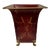 Vintage Italian Tole Style Footed Cachepot For Sale