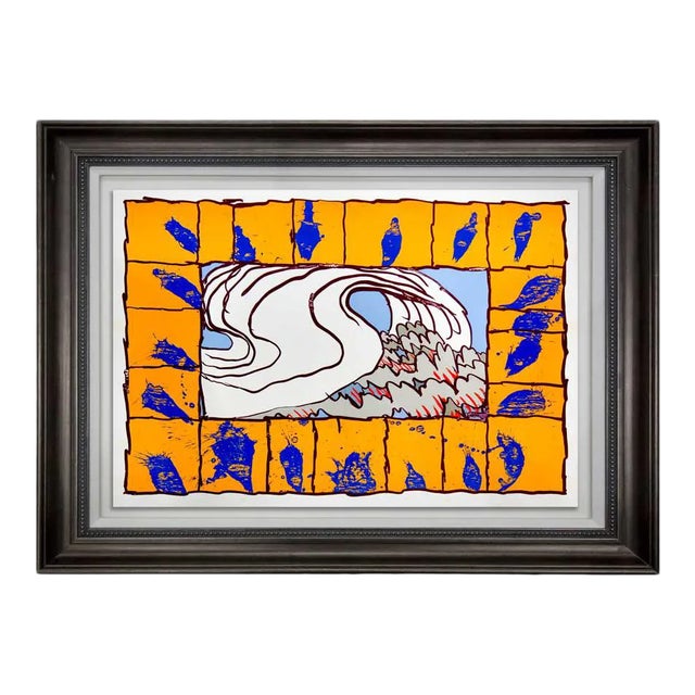 Pierre Alechinsky Original Lithograph Ltd 1981 W/Custom Framing For Sale