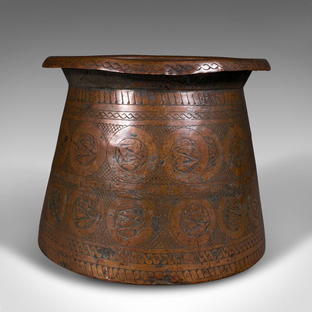 Victorian 1850's Antique Ottoman Empire Waste Paper Bin For Sale - Image 3 of 11