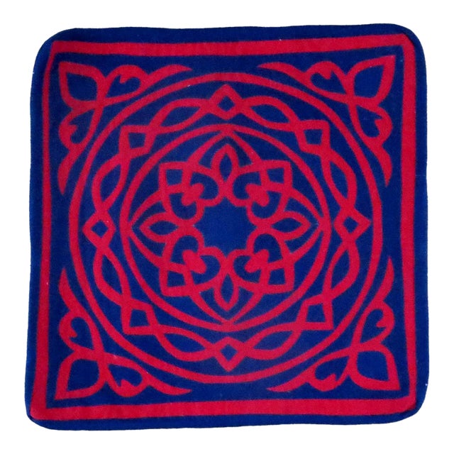 Pair Applique Throw Pillow Covers For Sale