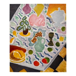 Henri Matisse Vintage 1946 Limited Edition French Fine Art Lithograph Print " Nature Morte Sur Table Marbre " 1941 For Sale
